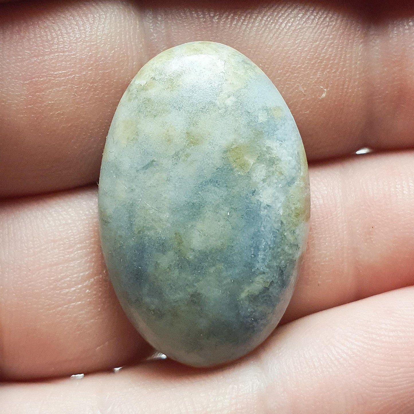 Cabochon calcite bleue de tchèquie