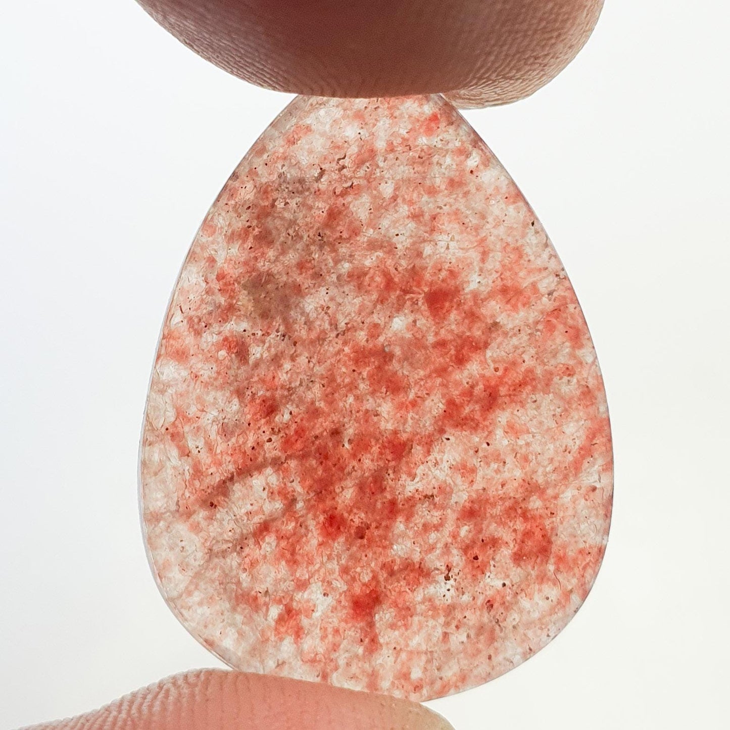 Cabochon quartz framboise