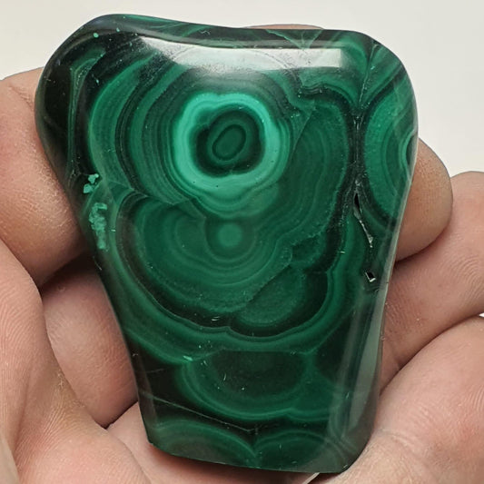 Malachite forme libre polie