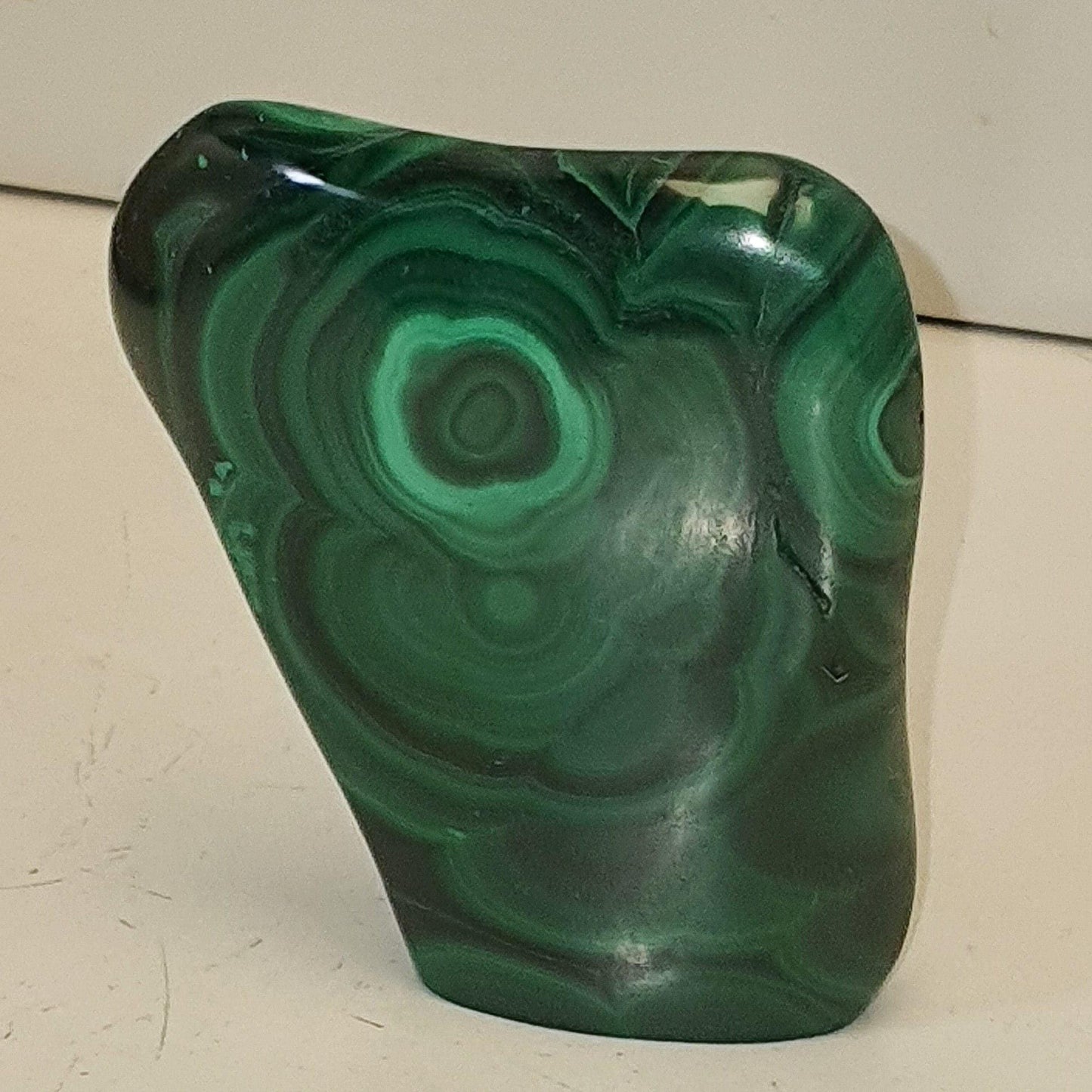 Malachite forme libre polie