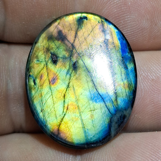 Cabochon spectrolite de yläama finlande