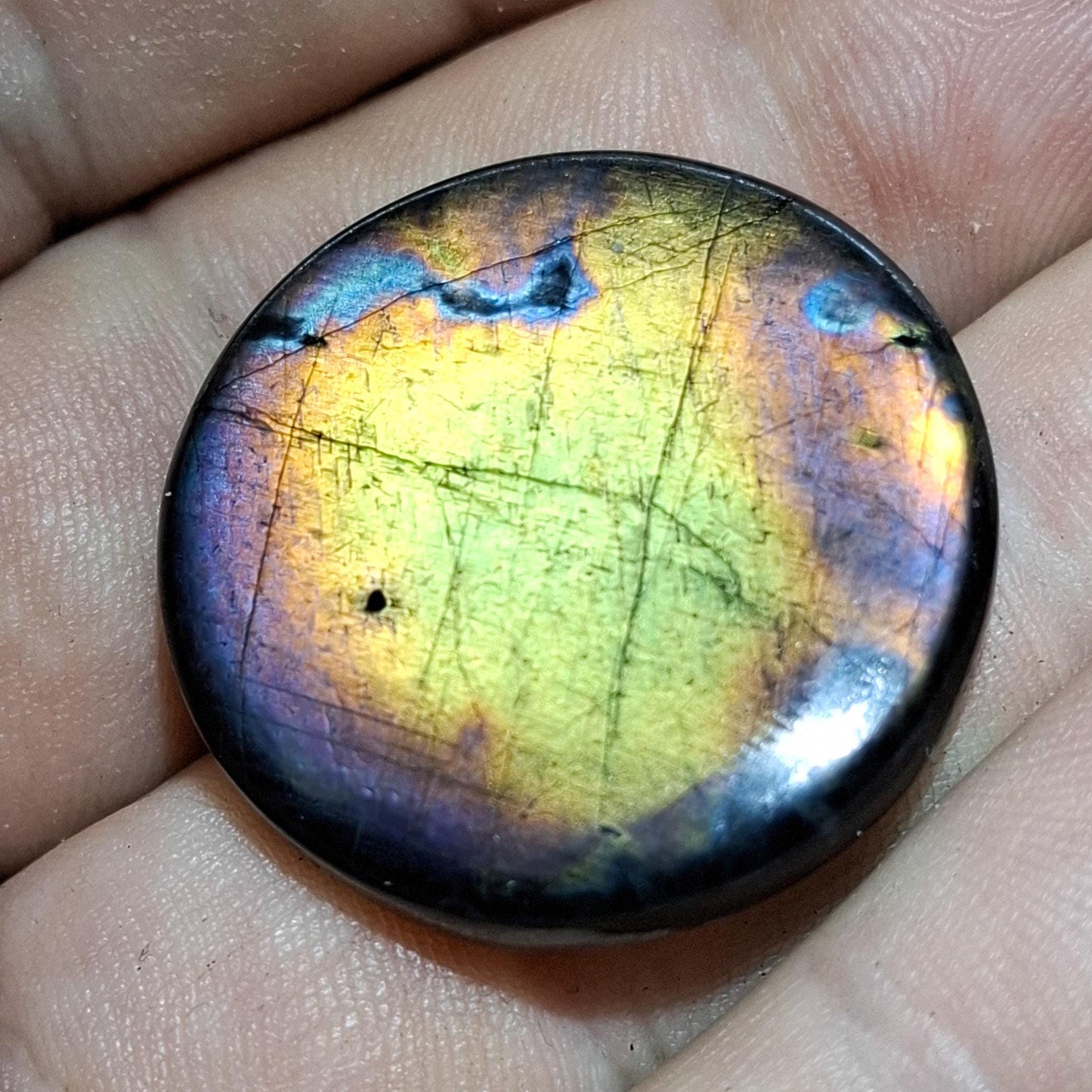 Cabochon spectrolite de yläama finlande