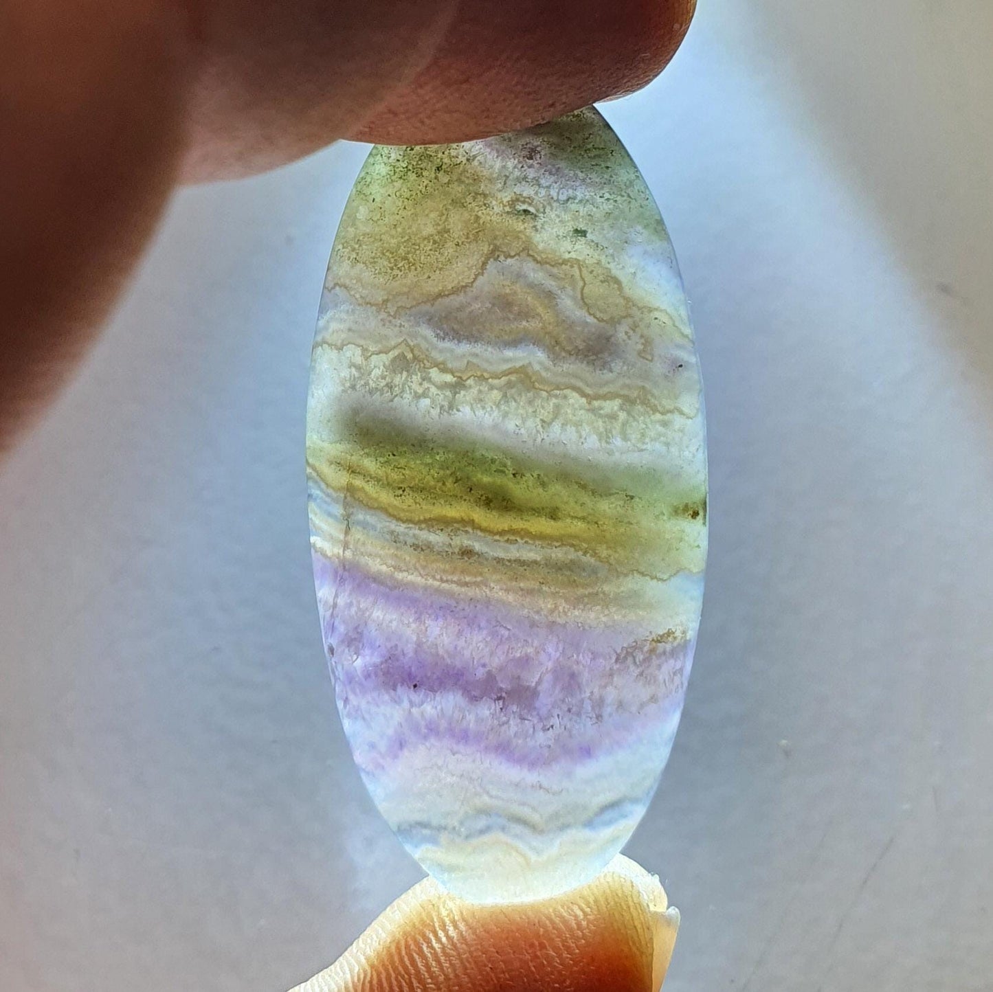 Cabochon agate améthyste de chatelperron