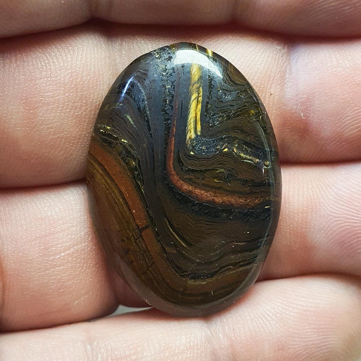 Cabochon œil de fer