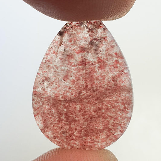 Cabochon quartz framboise