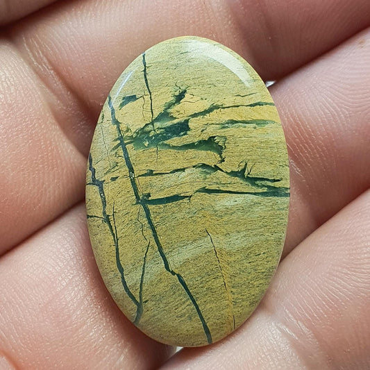 Cabochon serpentine