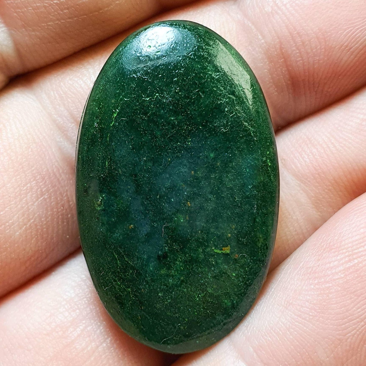 Cabochon aventurine rainurée