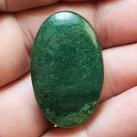 Cabochon aventurine rainurée