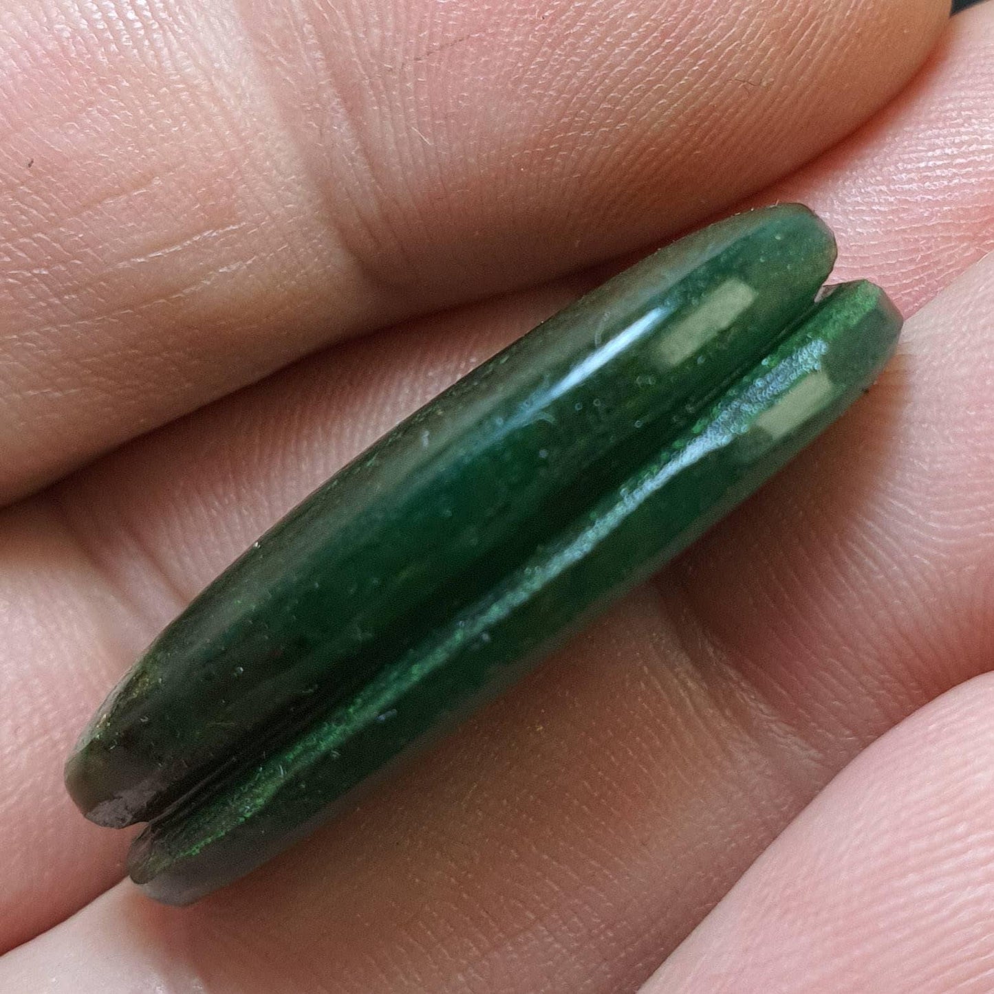 Cabochon aventurine rainurée