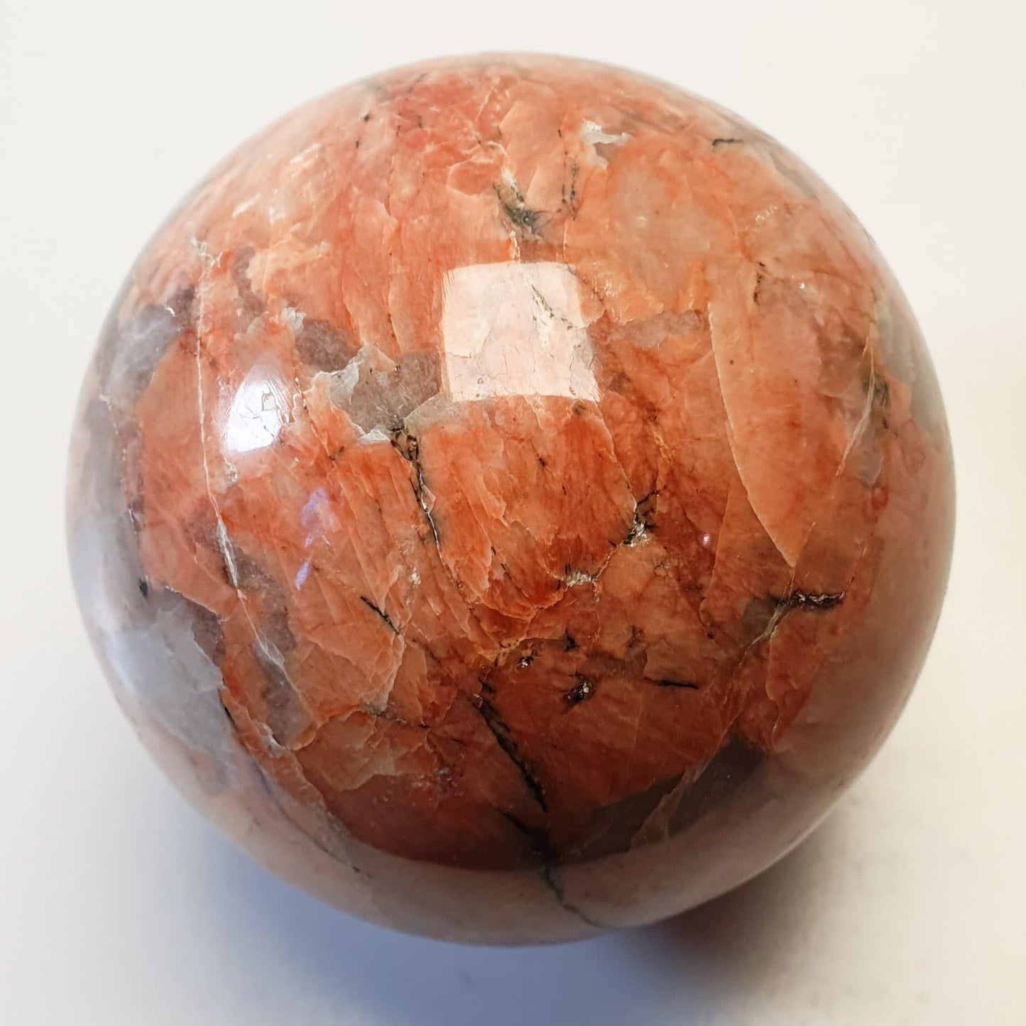 Sphère stromatolite rose de kona