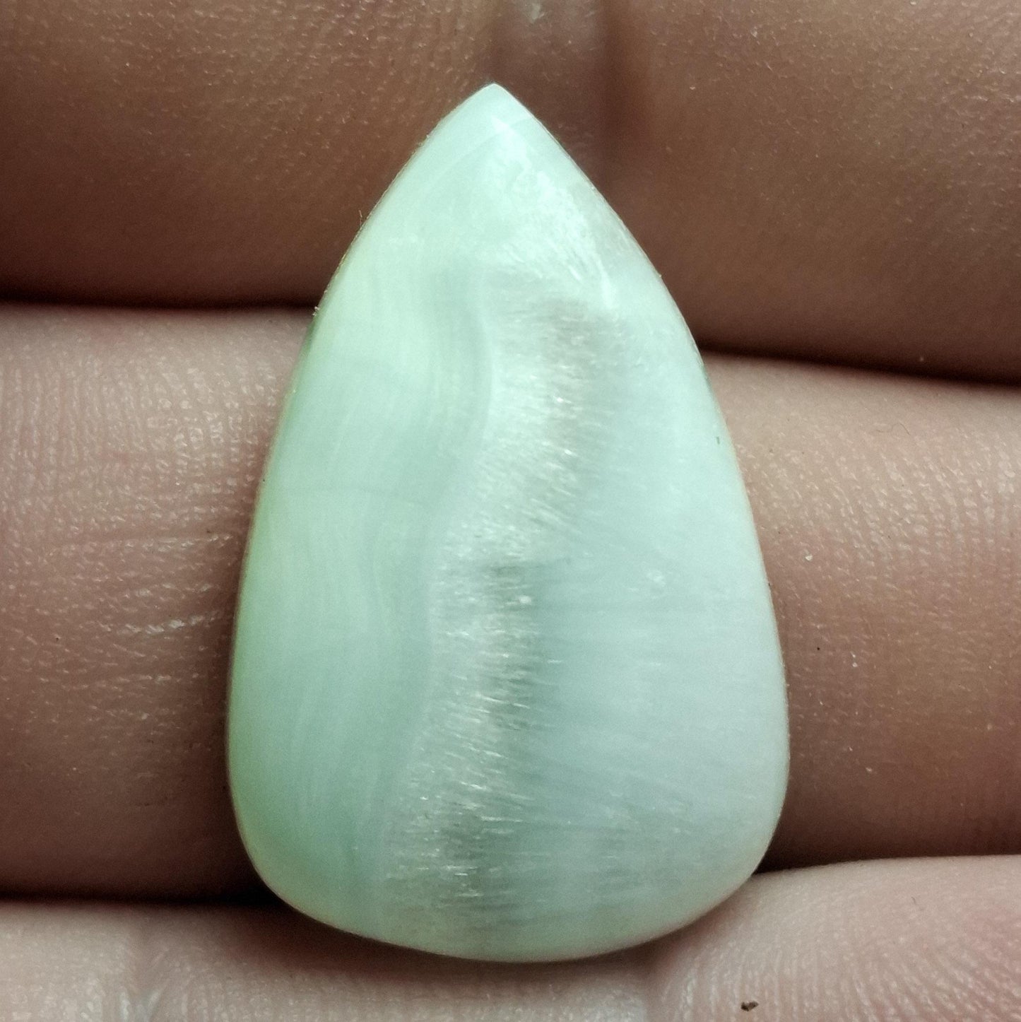 Cabochon aragonite verte du mexique