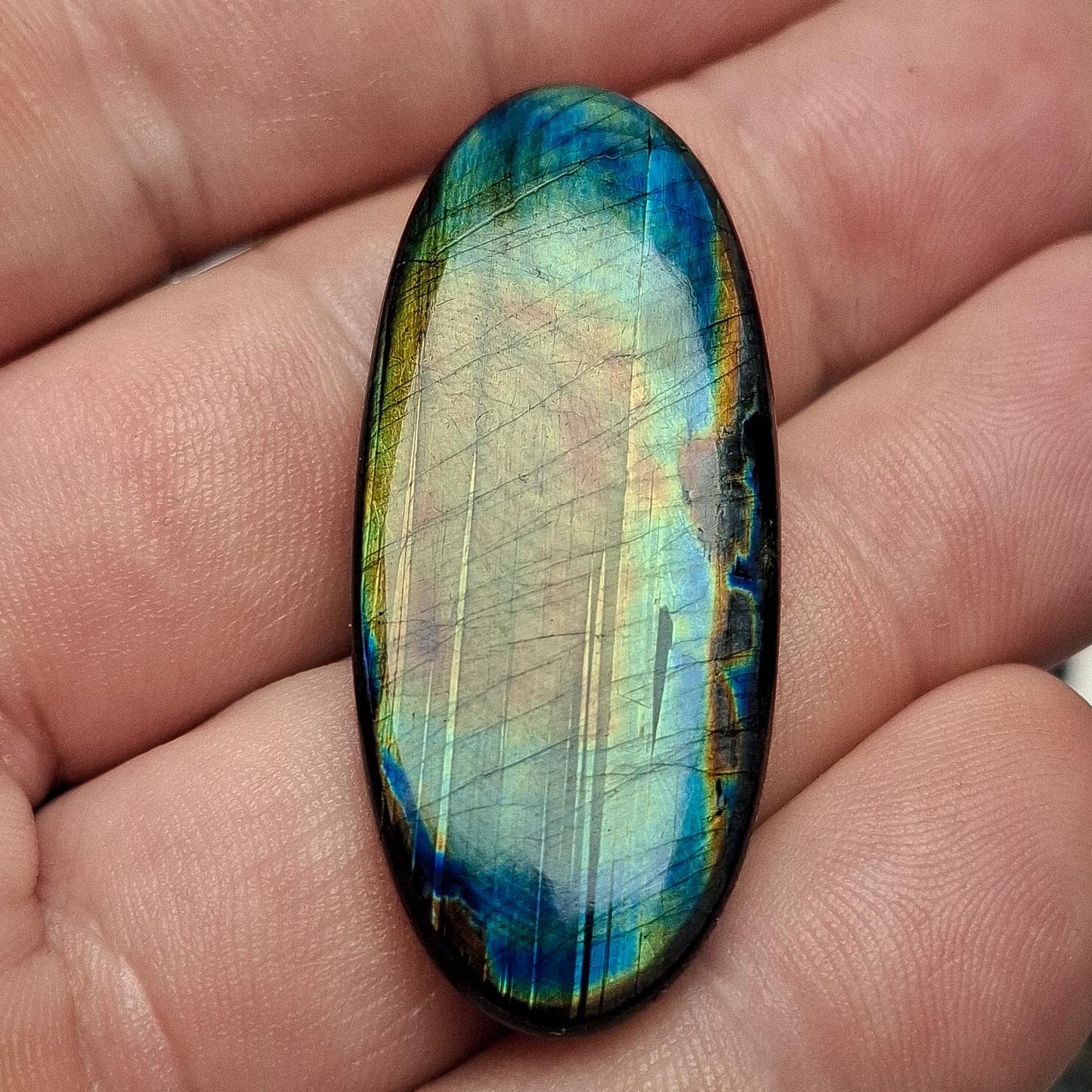 Cabochon spectrolite de yläama finlande