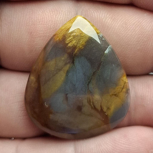 Cabochon agate pourpre