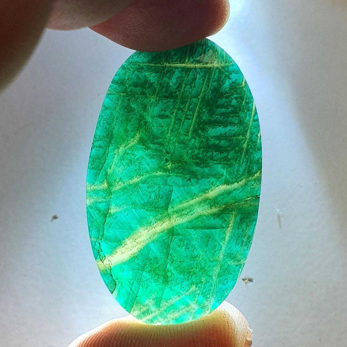 Cabochon amazonite de russie