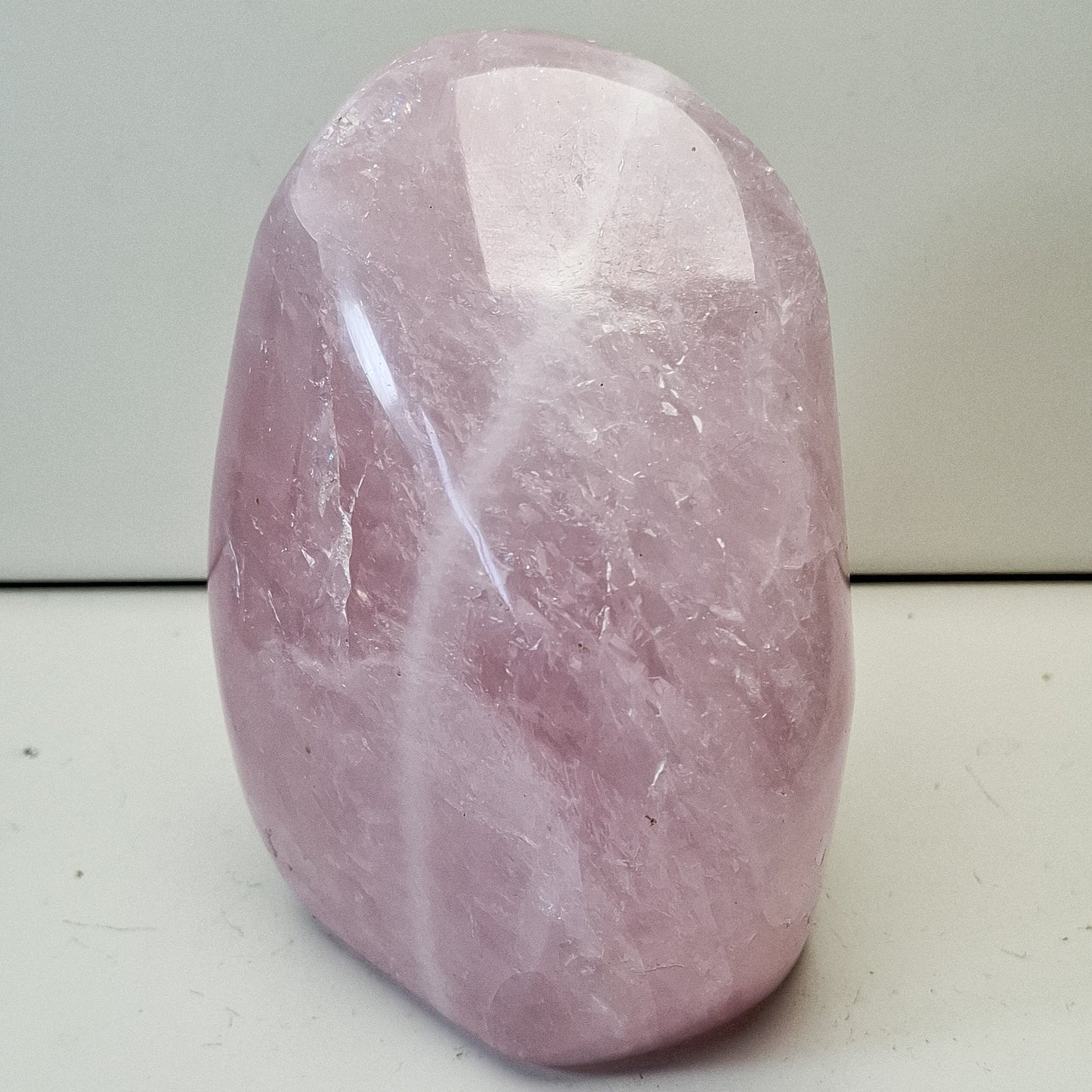 Quartz Rose forme libre polie