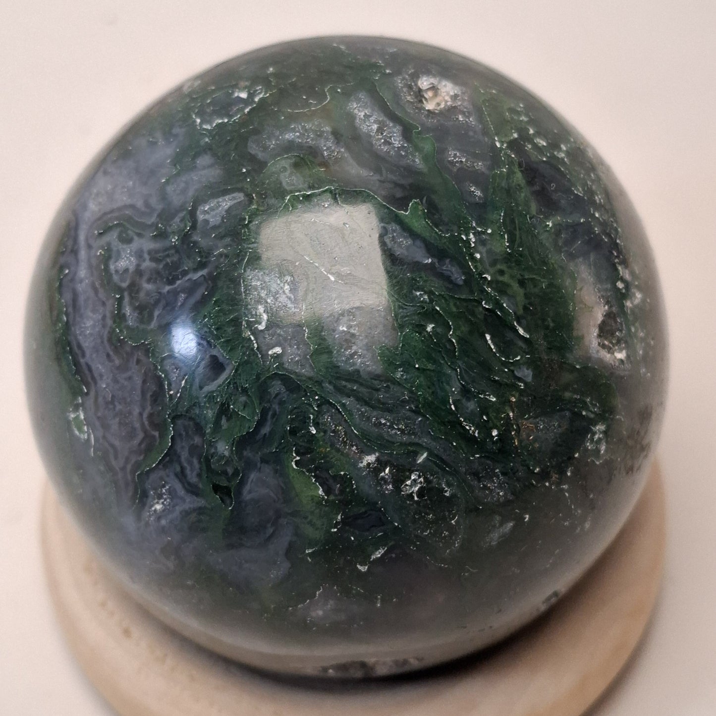 Sphère agate mousse