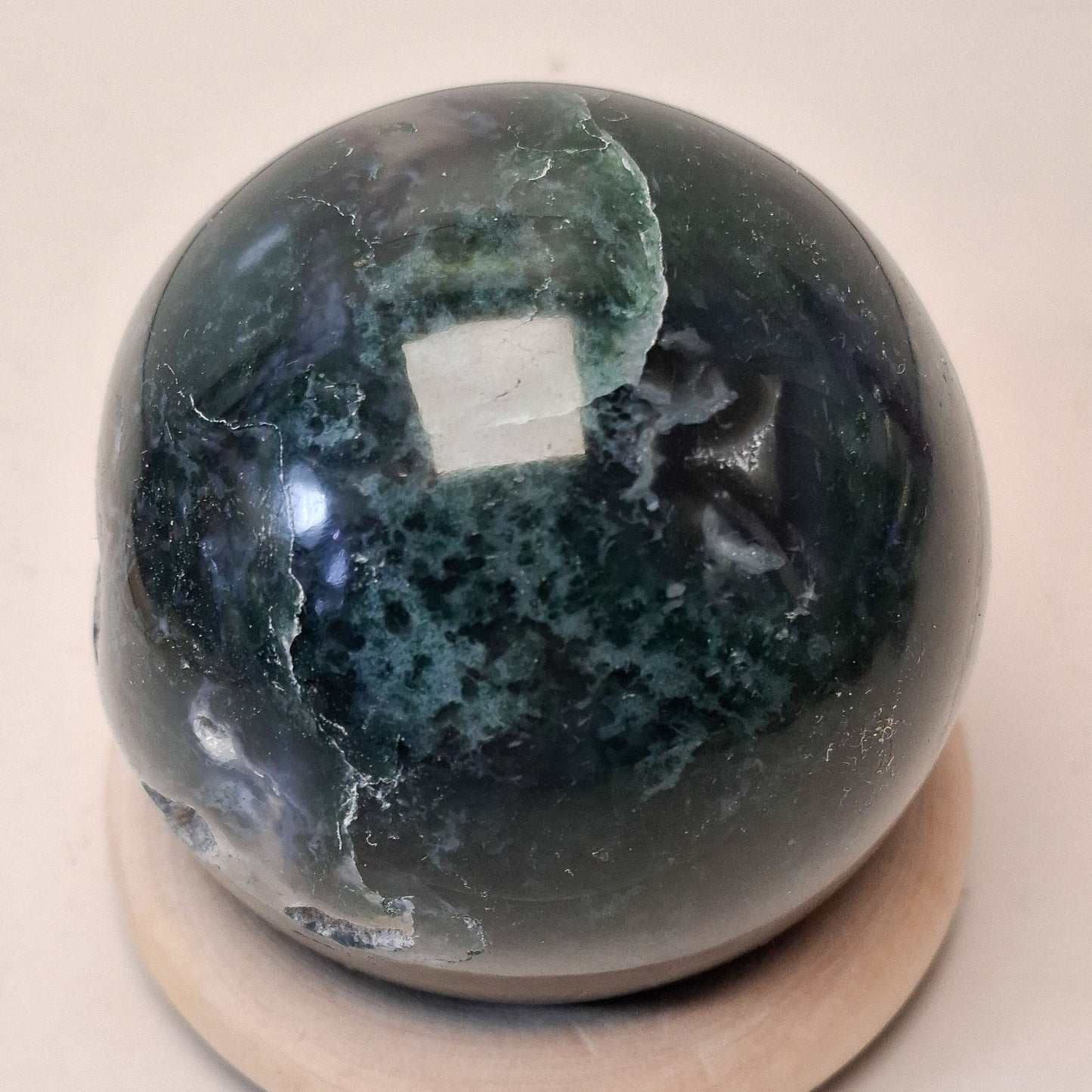 Sphère agate mousse