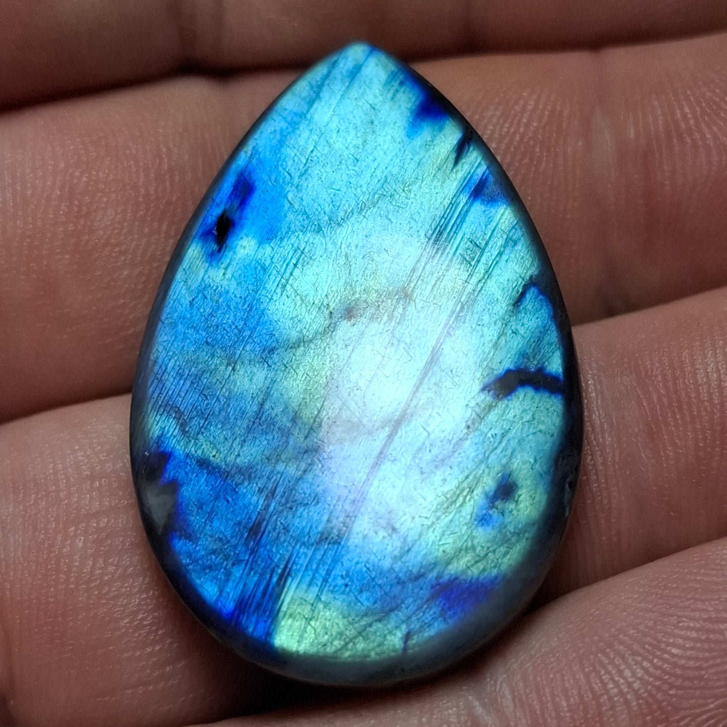 Cabochon spectrolite de yläama finlande