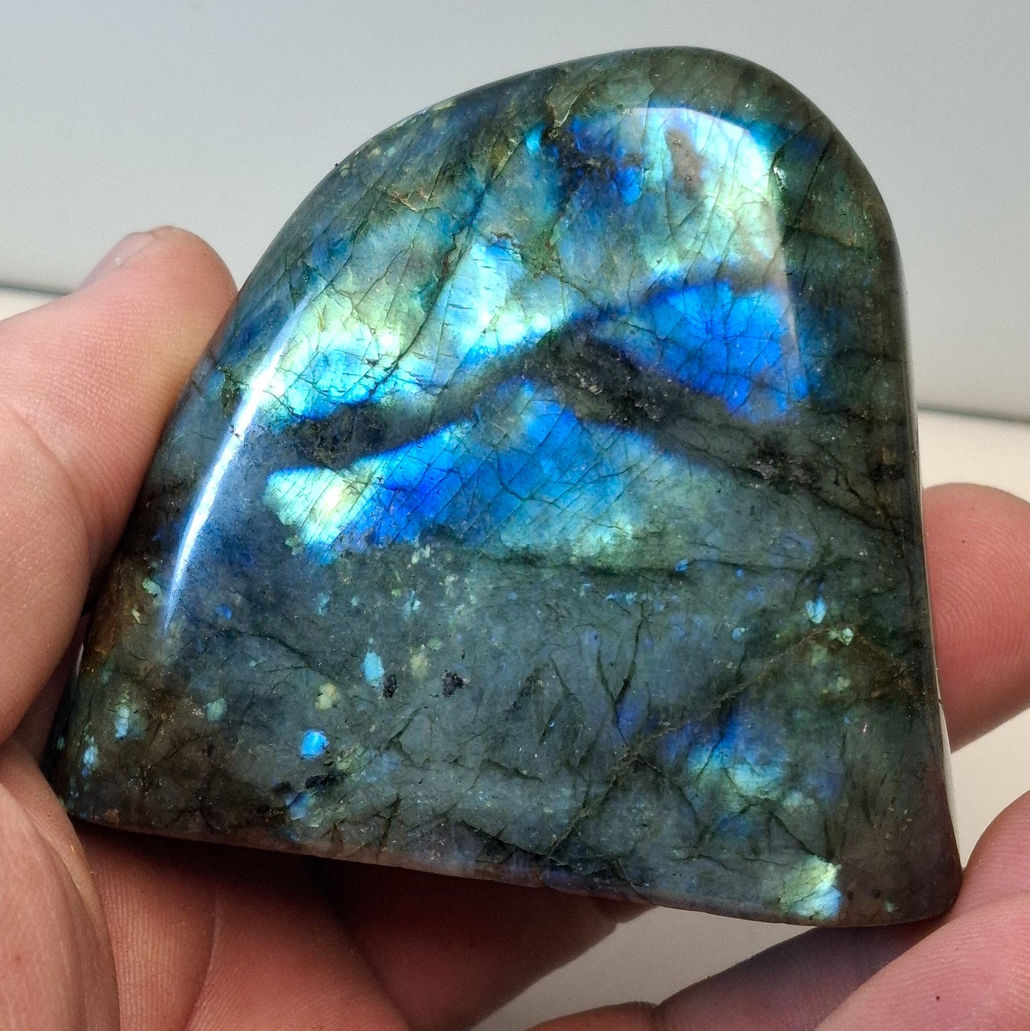 Labradorite forme libre polie