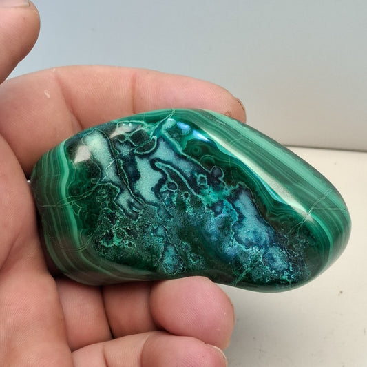 Malachite forme libre polie