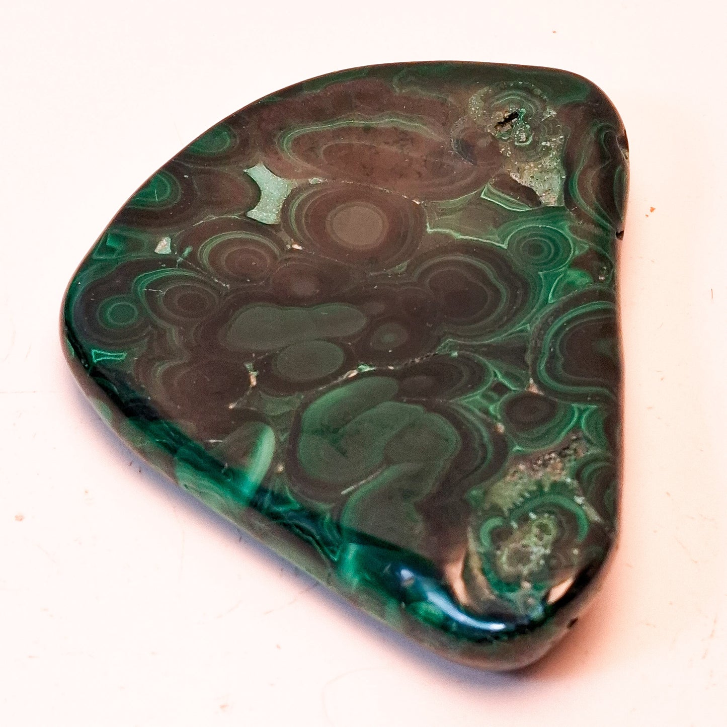 Malachite forme libre polie