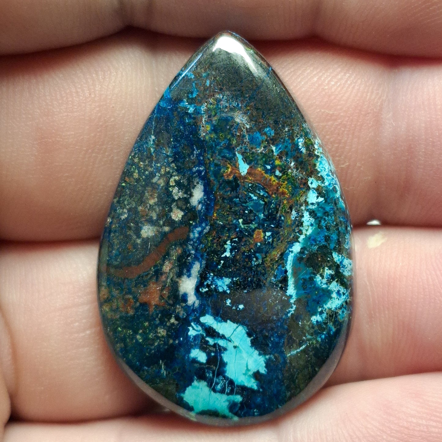 Cabochon Azurite Chrysocolle