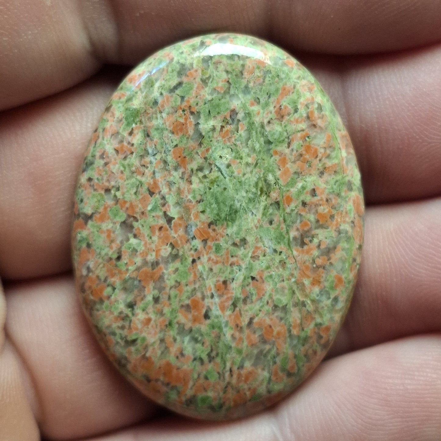 Cabochon Unakite