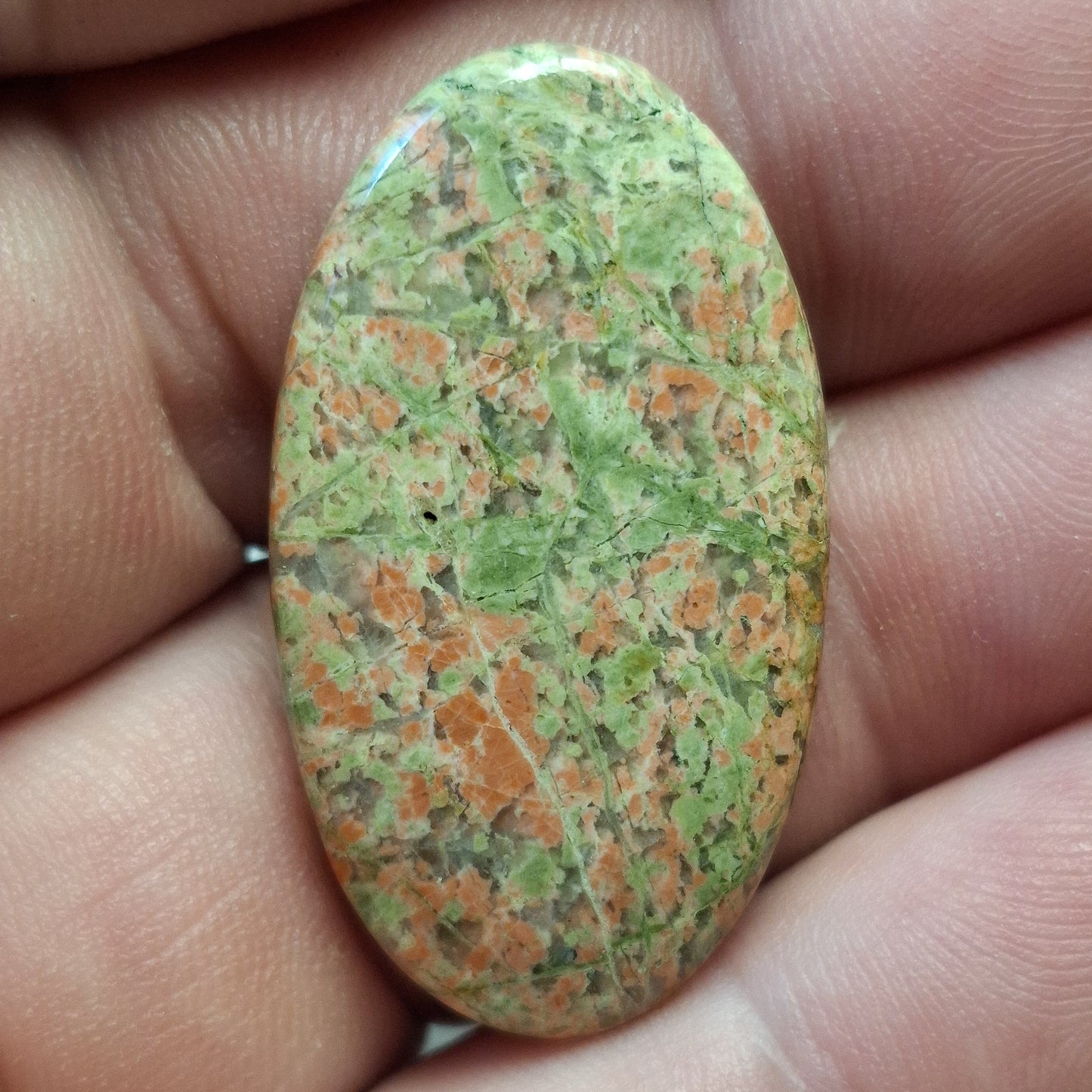 Cabochon Unakite