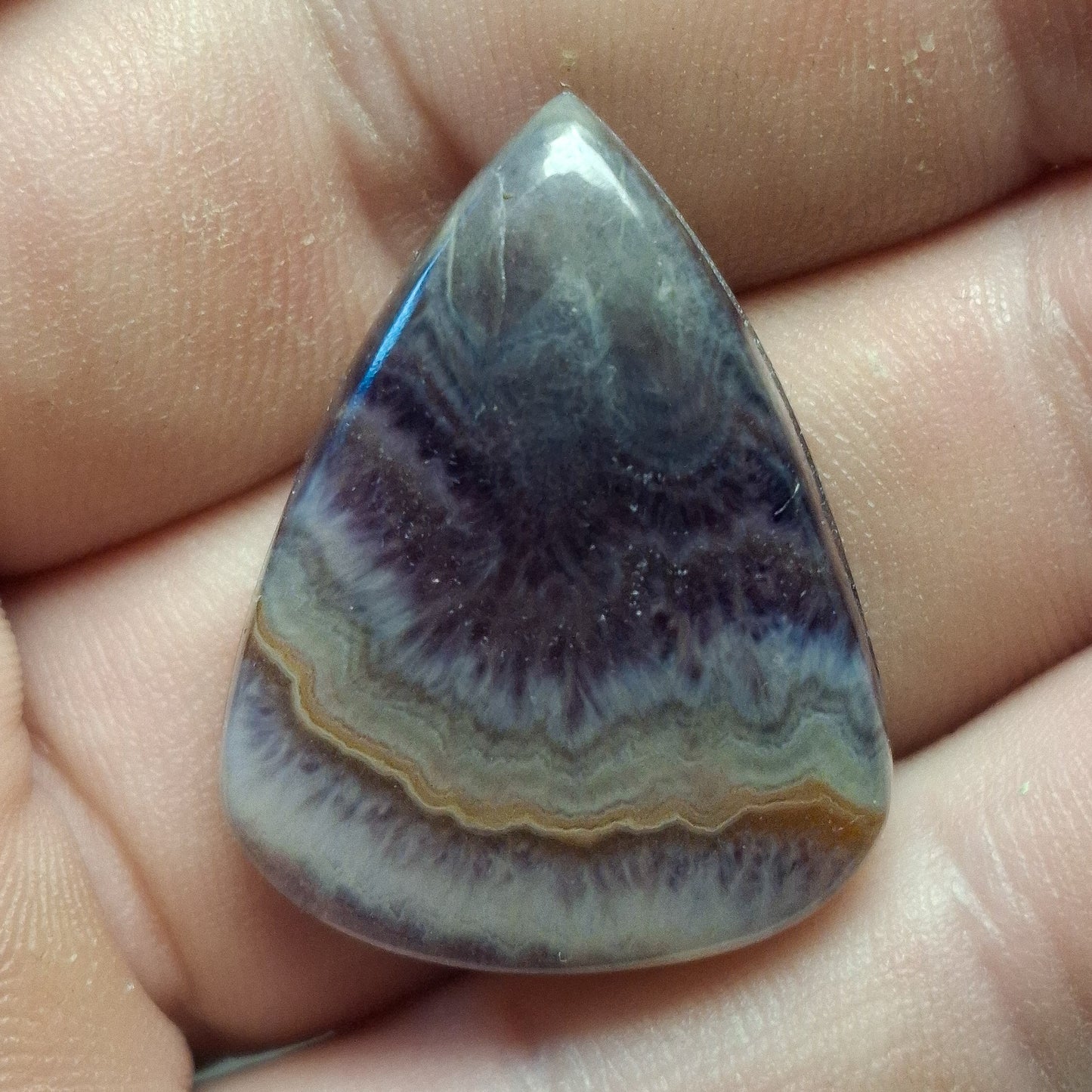 Cabochon Agate de Chatelperron rainurée