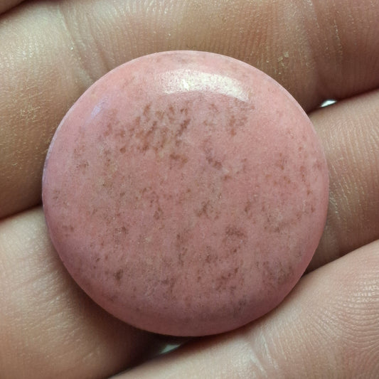 Cabochon Thulite de Lom Rainurée