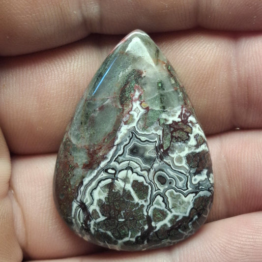 Cabochon Agate Crazy Lace