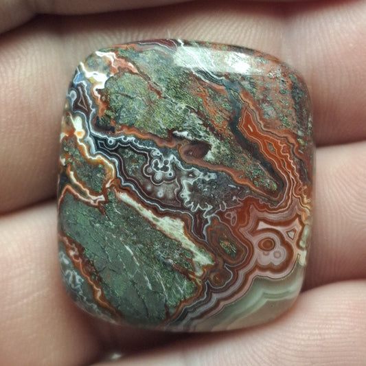 Cabochon Agate Crazy Lace