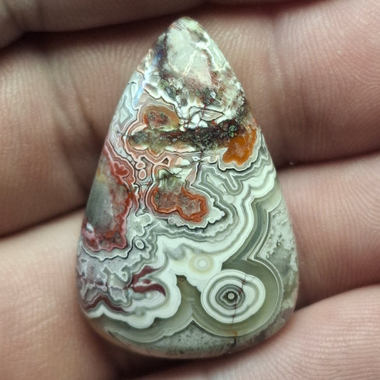 Cabochon Agate Crazy Lace