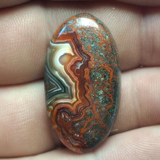 Cabochon Agate Crazy Lace