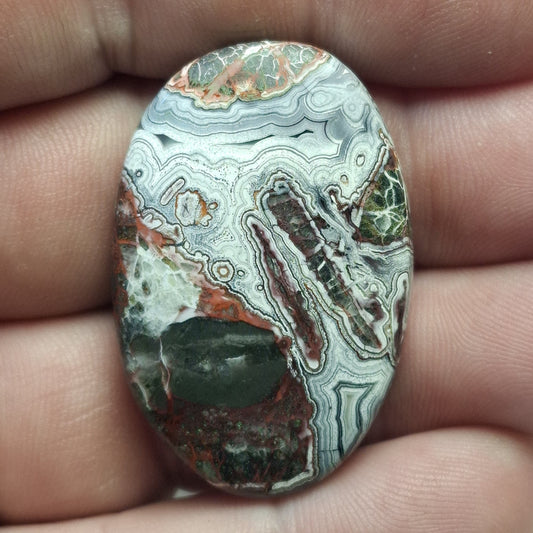 Cabochon Agate Crazy Lace