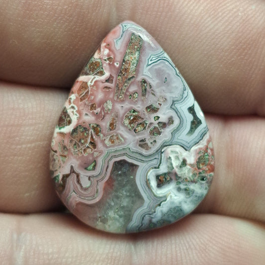 Cabochon Agate Crazy Lace