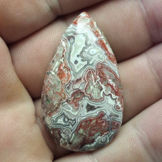 Cabochon Agate Crazy Lace