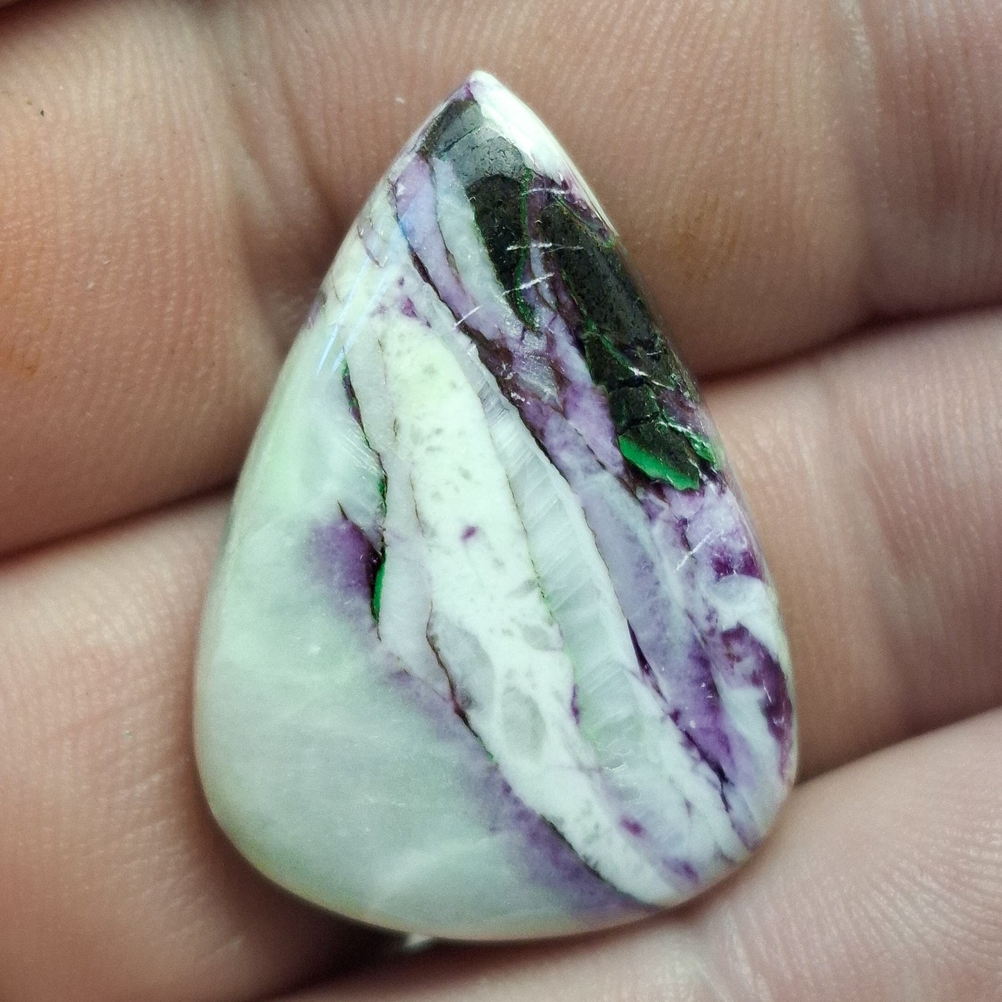 Cabochon Kammererite Serpentine