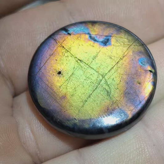 Cabochon spectrolite de yläama finlande