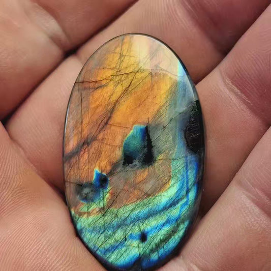 Cabochon spectrolite de yläama finlande