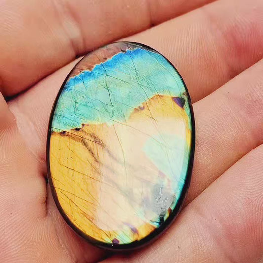 Cabochon spectrolite de yläama finlande